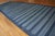 Indian 1930s Blue Stripe Antique Indian Cotton Dhurrie Rug 8'2'' X 40'2" Flatweave Carpet For Sale - Image 3 of 13