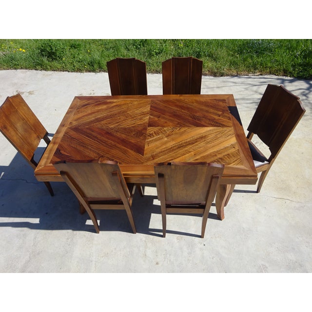 1950s Walnut Extendable Dining Table, 1950s For Sale - Image 5 of 18