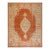 1880s Burnt Orange Medallion Antique Turkish Oushak Carpet 10' X 13' Knotted Wool Rug For Sale