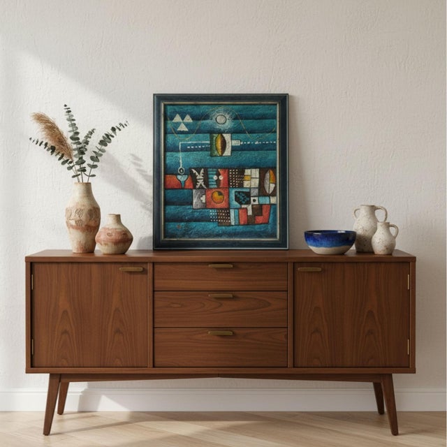 B. Long, Abstract Artworks, 1960s, Canvas Paintings, Set of 2 For Sale - Image 10 of 18