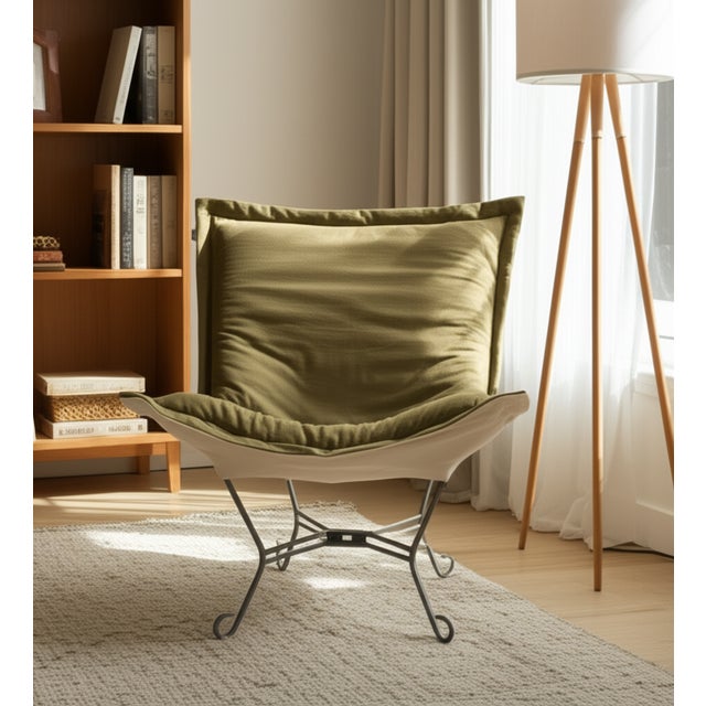 2020s Puff Chair Complete Qivuit Green For Sale - Image 5 of 7