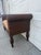 Late 20th Century Vintage Boho Woven Rattan Wicker Scroll Arm Upholstered Bench For Sale - Image 5 of 12