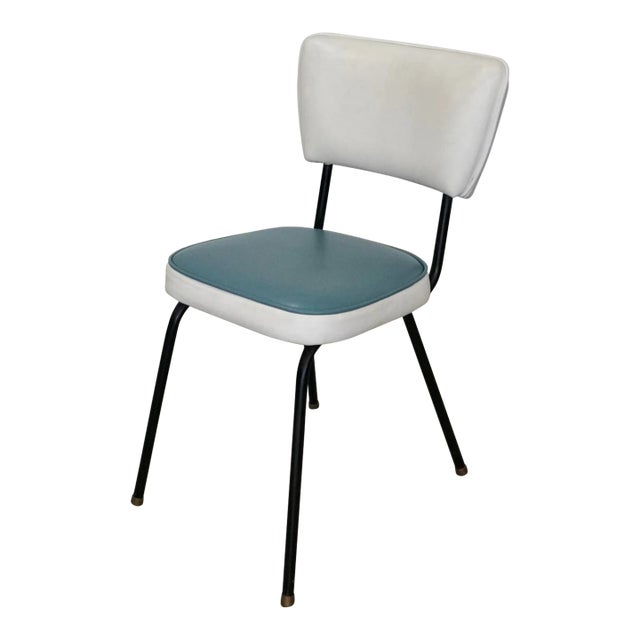 1950's Mid-Century Modern Leather Chair For Sale