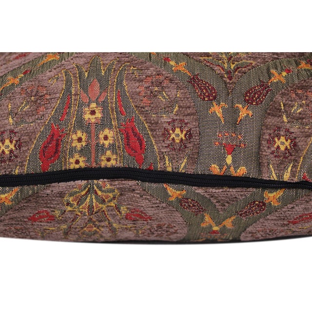 Boho Chic Tulip Turkish Throw Pillow For Sale - Image 4 of 7