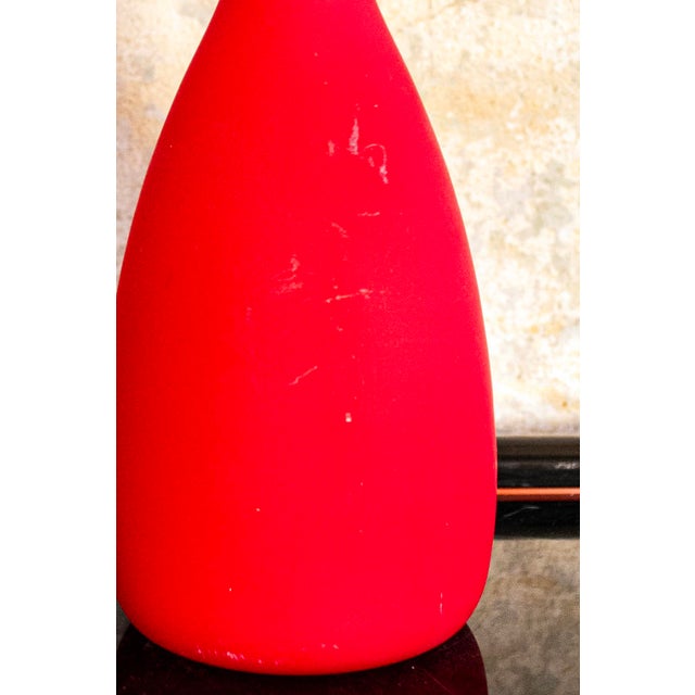 Italian Red Murano Glass Vase by Carlo Moretti, 1960s For Sale - Image 3 of 4