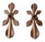 Late 20th Century Global Views Co Fleur Di Lis Sculptural Sconce Lights - a Pair For Sale