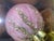 Pink Velvet Christmas Ornaments Gold Sequin Accents in Original Box a Set of Six For Sale - Image 4 of 8