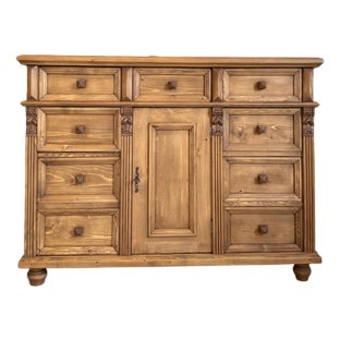 Farmhouse Wood Chest of Drawers For Sale