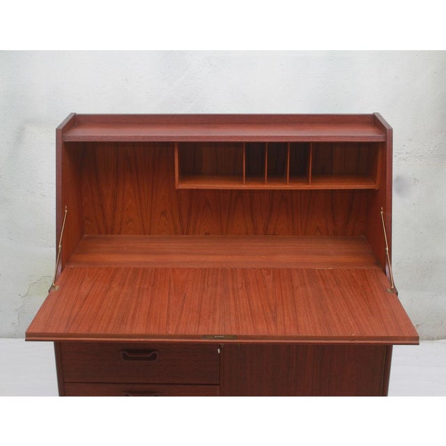Vintage Teak Secretaire from VKW Möbel, 1955 For Sale - Image 6 of 16