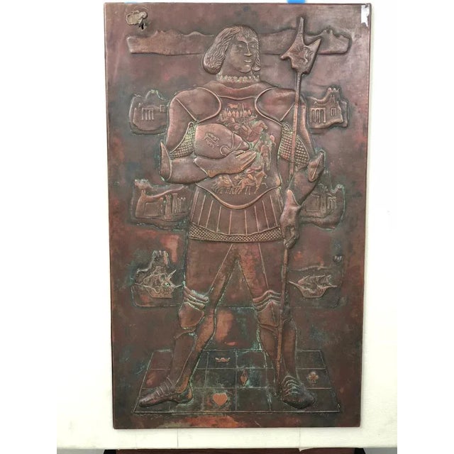 Black Vintage Wood and Copper Bar Cabinet by Luigi Scremin For Sale - Image 8 of 18