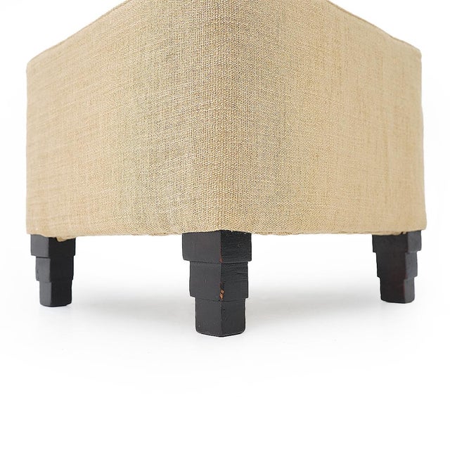 Art Deco Square Pouf, 1930s For Sale - Image 10 of 13