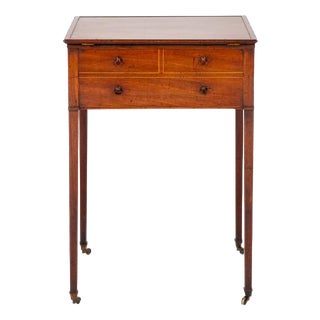 Antique Regency Reading Side Table in Mahogany, 1800s For Sale
