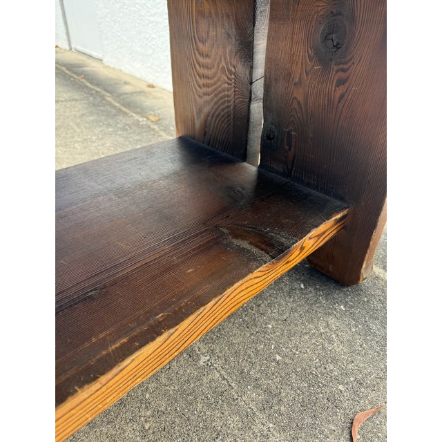 1960s Vintage Witco Tiki End Table | Mid-Century Modern Carved Cedar Accent Table | William Westenhaver Design For Sale - Image 12 of 12