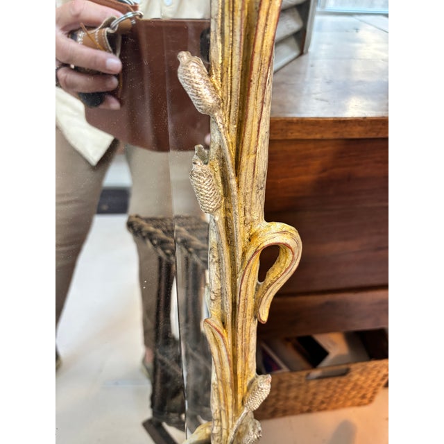 1970s Elegant Gold Gilt Mirror — “Cat O Nine Tails” For Sale - Image 13 of 16