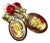 MCM Unsigned Coro Style Victorian/Neoclassical Revival Gold Cameo Cip-Back Earrings For Sale