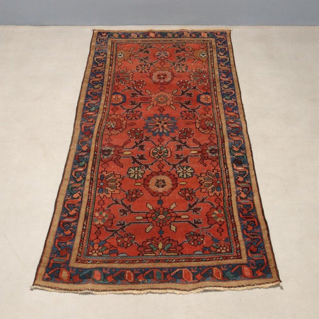 Red Lilian Rug in Cotton and Wool, Iran For Sale - Image 8 of 8