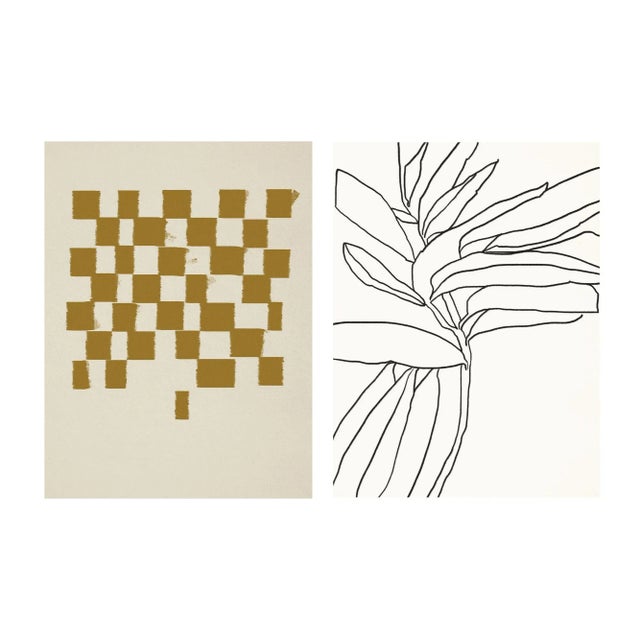 2020s Contemporary Checkered Abstract Giclee Prints - Set of Two For Sale - Image 5 of 5