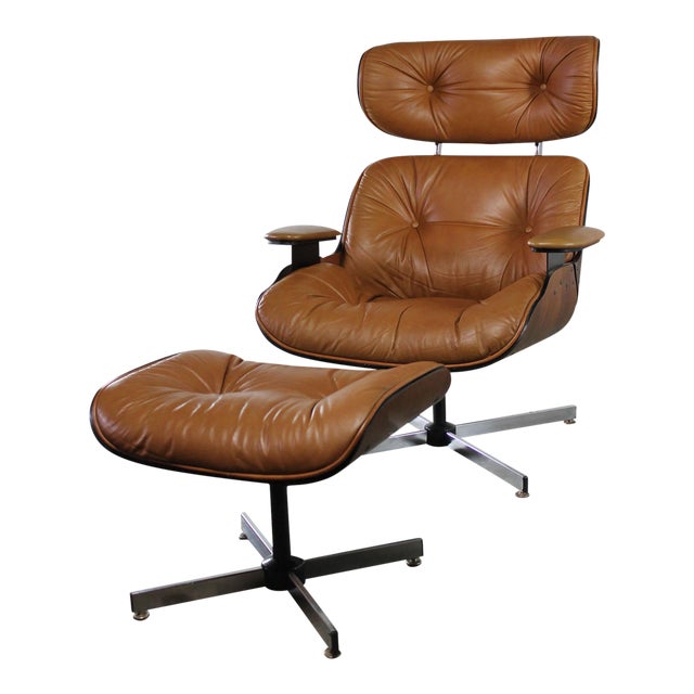 Mid-Century Modern Plycraft Eames-Style Lounge Chair ...