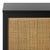 Spritely Home 2 Shelf Rattan Sideboard - Black/Gold For Sale - Image 4 of 9