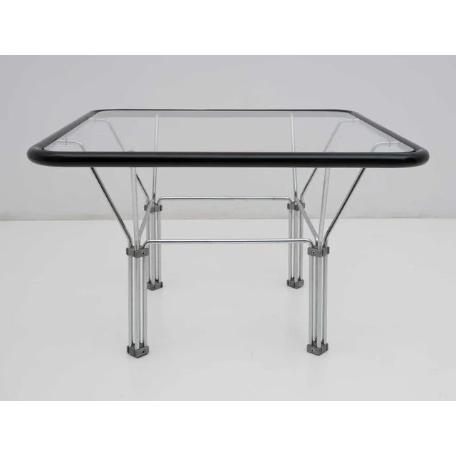 This table is attributed to the Danish designer Niels Bendsen for "2b" in the late 70s. Post-modern and minimalist, the...