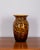 Murano blown glass vase with amber, orange and black spotted patterns, 1960s.