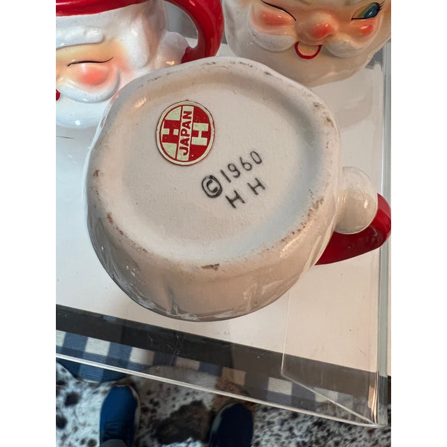 1960s Collection of Collectible Holt Howard Winking Santa Mugs- Set of 8 For Sale - Image 4 of 8