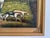Large Vintage Oil Painting English Fox Hunt Horses Hounds Hunting Scene Art For Sale - Image 9 of 15