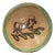 19th / 20th C. Glazed Earthenware Bowl With Bull, Cuzco Pottery School 2 For Sale