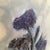 Blue Freestone Studio "Blue Iris" Encaustic Sculpture Painting Signed Barbara Michener Original Art For Sale - Image 8 of 11