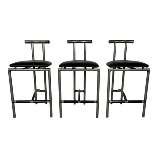 Vintage Post Modern Rodney Kinsman "Tokyo" for Bieffeplast Style Barstools - Set of Three For Sale