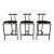 Vintage Post Modern Rodney Kinsman "Tokyo" for Bieffeplast Style Barstools - Set of Three For Sale