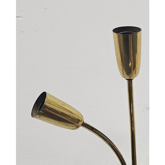 1950s Mid-Century Modern Brass Sconces attributed to J.T. Kalmar, Austria, 1950s, Set of 2 For Sale - Image 5 of 8