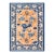 1890s Orange Peach Qing Antique Chinese Ningxia Rug 4' 6" X 6' Handknotted Wool Carpet For Sale