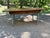 Antique Early American Primitive Rustic Painted Dining Table. For Sale - Image 4 of 16