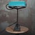 1930s Vintage Petrol Green Enamel Banker's Table Lamp from Erpe, Belgium For Sale - Image 5 of 7