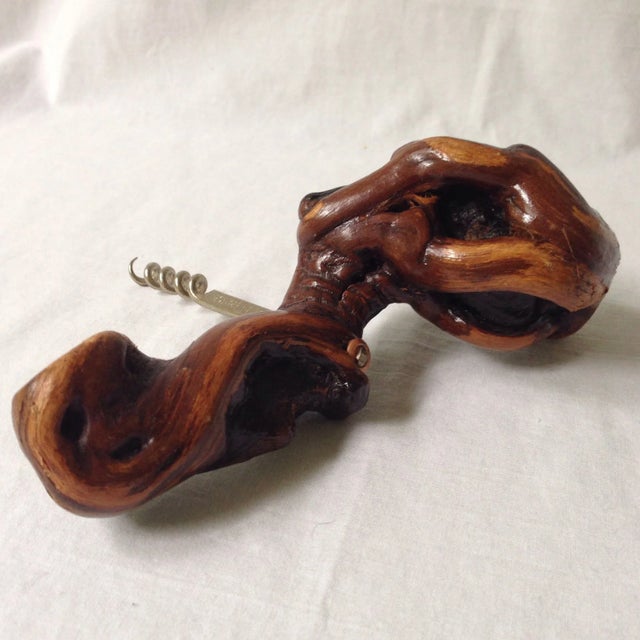 French Grape Wood Corkscrew For Sale - Image 5 of 6