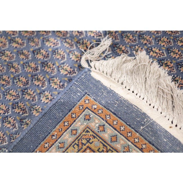 Mid Century Indo Tabriz Wool Rug 6'6" X 9'9" For Sale - Image 11 of 12