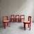 Red Mid 20th Century Italian Modernist Circular Bentwood & Cane Dining Chairs - Set of 6 For Sale - Image 8 of 12