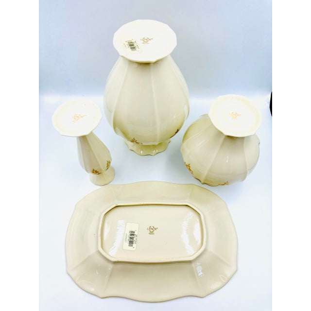 Art Nouveau Lenox Catalan 24k Gold Accented Set For Sale - Image 3 of 12