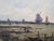 Textile Delpy Hippolyte-Camille - Sailboats in Holland - Oil on Canvas Painting - Circa 1860 For Sale - Image 7 of 13