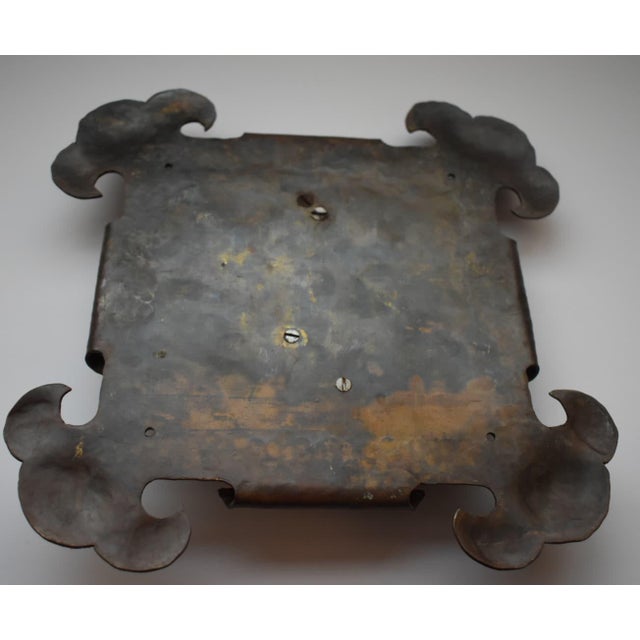 Arts and Crafts Brass Hammered Door Knocker For Sale In Los Angeles - Image 6 of 7