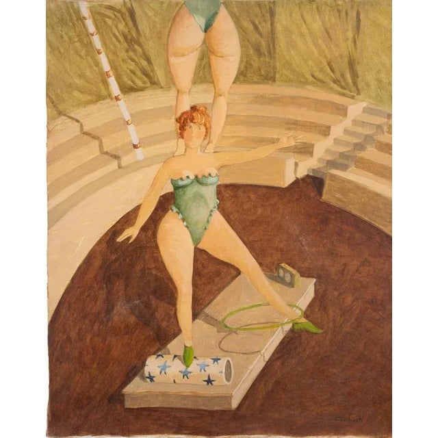 Alberto Gallerati, Attend Training, Oil Painting, 1970s For Sale - Image 6 of 6