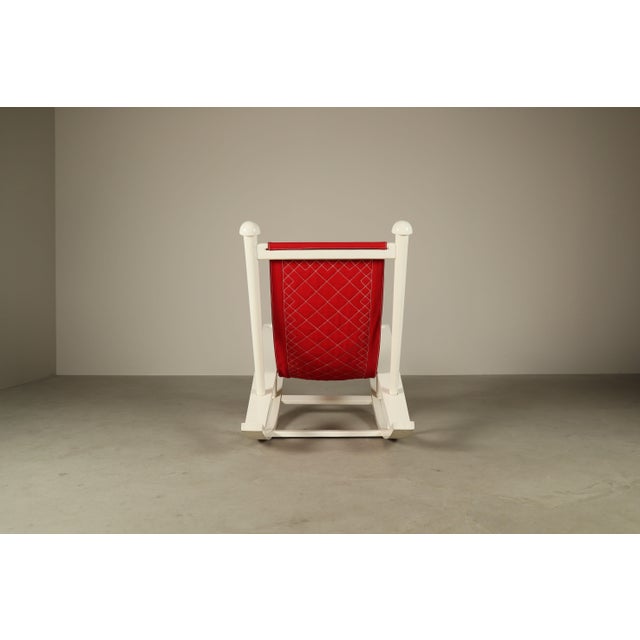 Deauville Rocking Chair by Gilles Sermadiras for Maison Et Jardin, France, 1950 For Sale - Image 11 of 16
