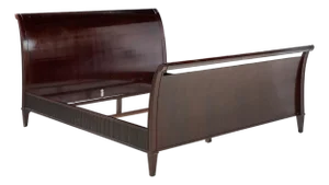 Barbara Barry for Baker Furniture Mid Century Mahogany King Bed
