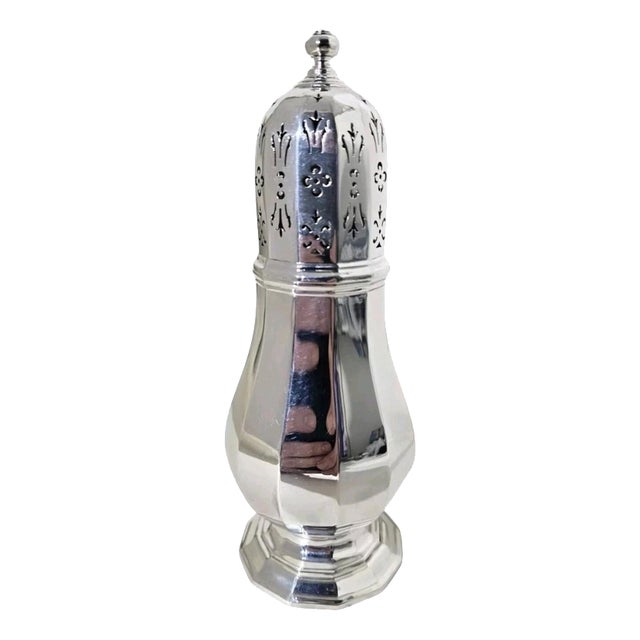 Vintage Sterling Silver Sugar Caster from William Suckling, 1932 For Sale
