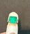 Emerald Agl Certified 8.90 Colombian Emerald , Insignificant & Solitaire Diamond Ring For Sale - Image 8 of 8
