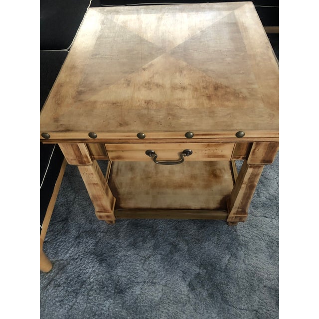 Wood Solid Wood End Tables For Sale - Image 7 of 9