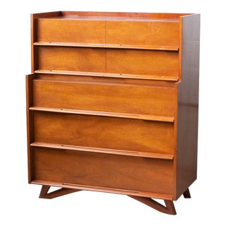 1960s Edmond J. Spence 5 Drawer Tall Dresser For Sale