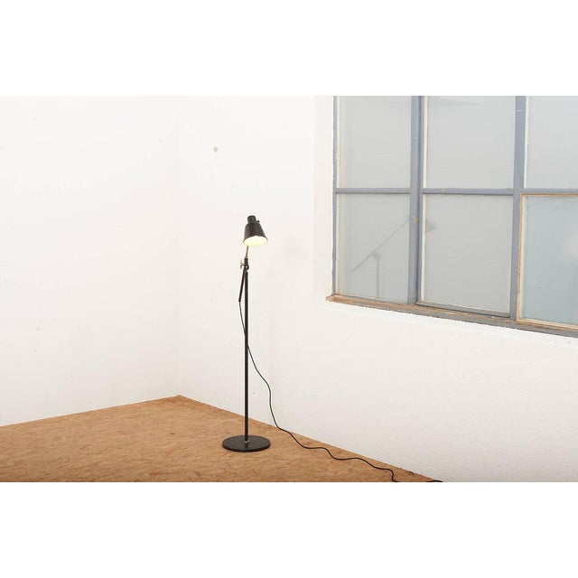 Floor Lamp with Black Die-Cast Aluminum Base from Bag Turgi, 1930s For Sale - Image 12 of 14