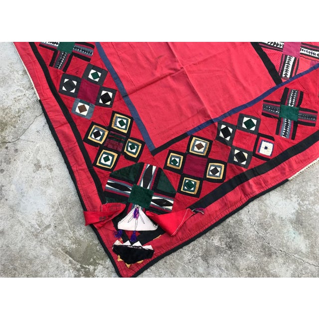 Textile Antique Suzani Fabric For Sale - Image 7 of 8